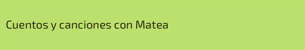 Cuentos y canciones con Matea